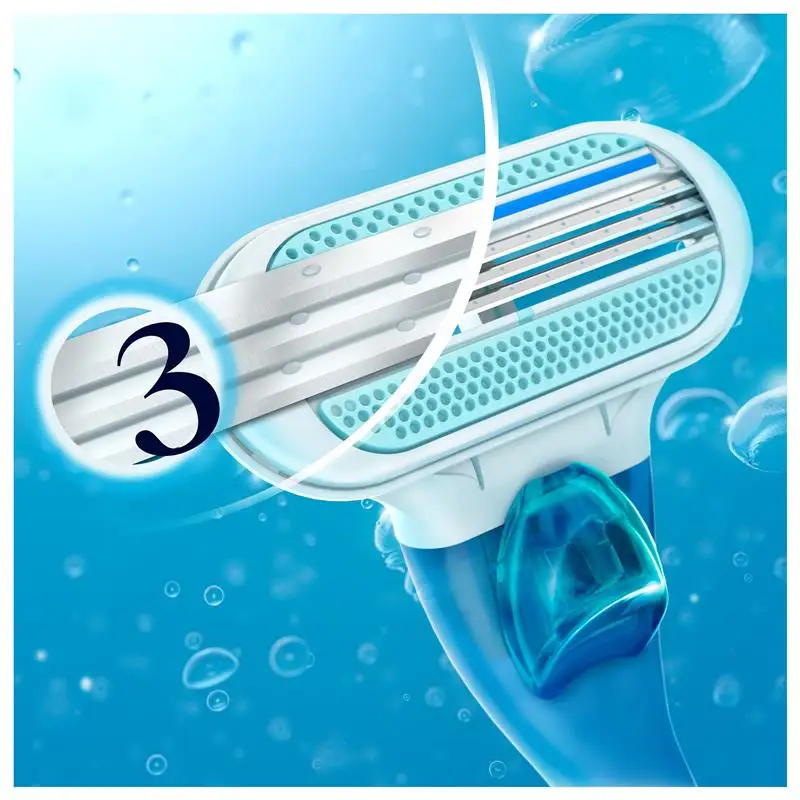 

2pcs Hair Removal Safety Razor Blades for Women 3-Layer Shaver Razor Blades Shaving Cartridges Replace Head Lady body Shaving