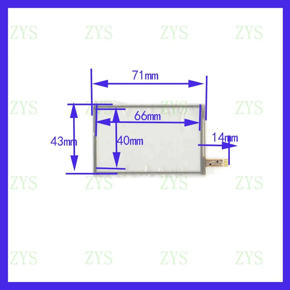 

wholesale A2530A VX310 A3029-G this is compatible 71*43mm resistance screen for GPS CAR this is compatible for Car Rideo