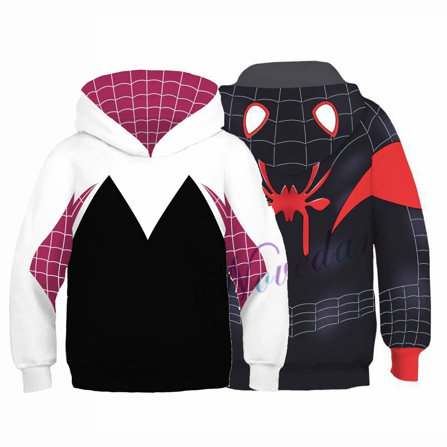 Halloween Christmas Cosplay 3D Man Costume Superhero Hoodie Boys Sweatshirt Girls Kids | Costumes