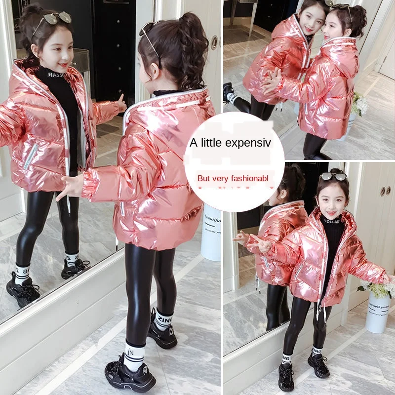 

Girls Winter Jackets 2020 New Padded Coat Short Children Outerwear Autumn and Winter Thickening Fashion Girl Down Padded Coat