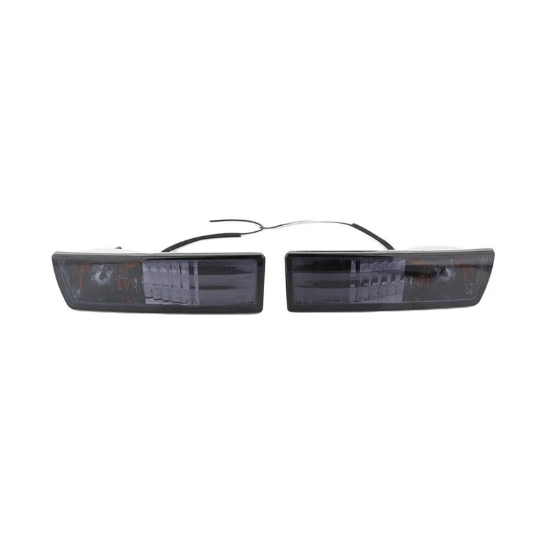 

4Pcs Car Smoked Front Bumper Fog Light + Turn Signal Lamp for Jetta MK3 Golf 1992-1997