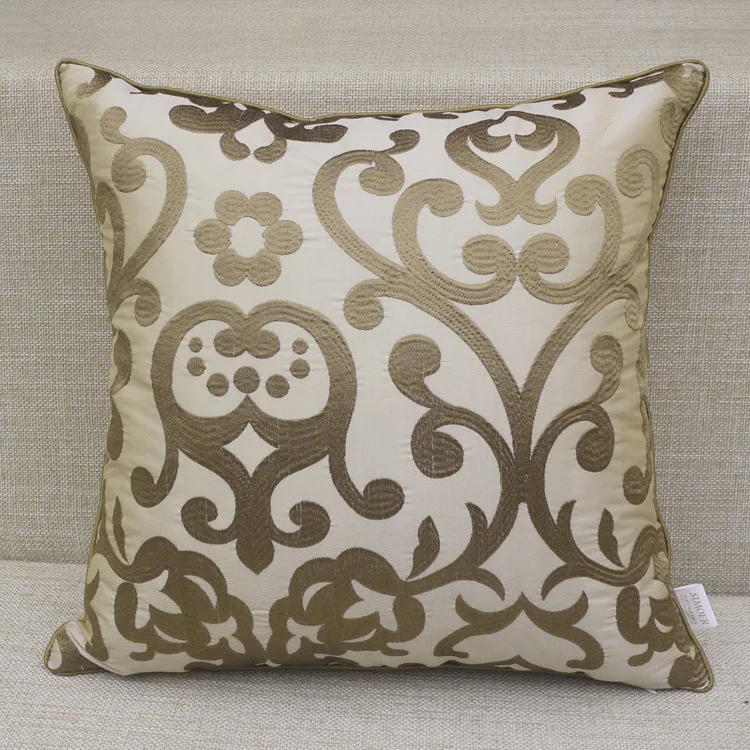 Роскошные коричневые декоративные подушки невидимая молния Лоскутная
