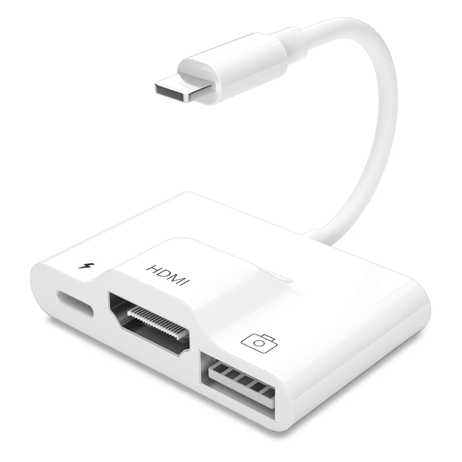 Lightning/HDMI цифровой av адаптер USB кард ридер для зарядки преобразователь OTG 1080P кабель
