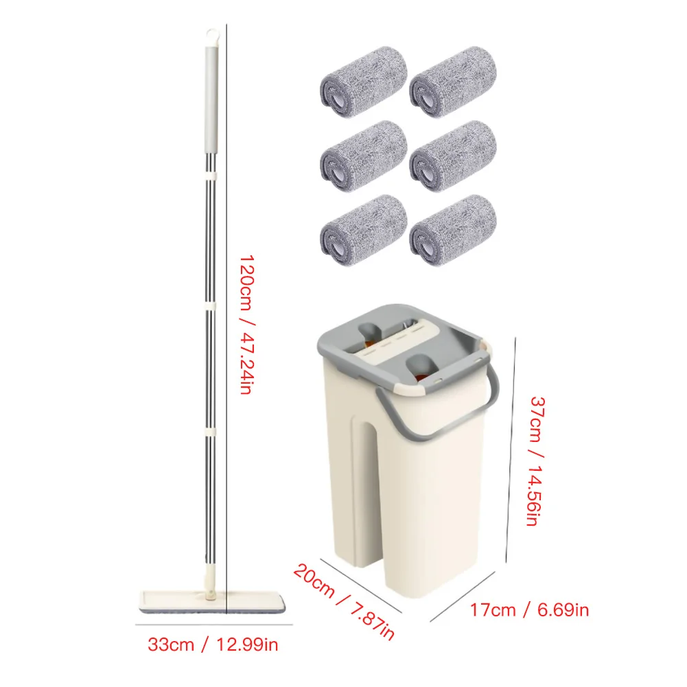 Плоская Швабра для дома без рук ленивая швабра мокрая и сухая набор очистки