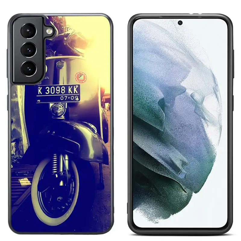 Чехол для телефона Vespa скутер велосипед мотоцикл Samsung S8 S9 S10 S20 plus 5G lite note 20 ultra PC nax