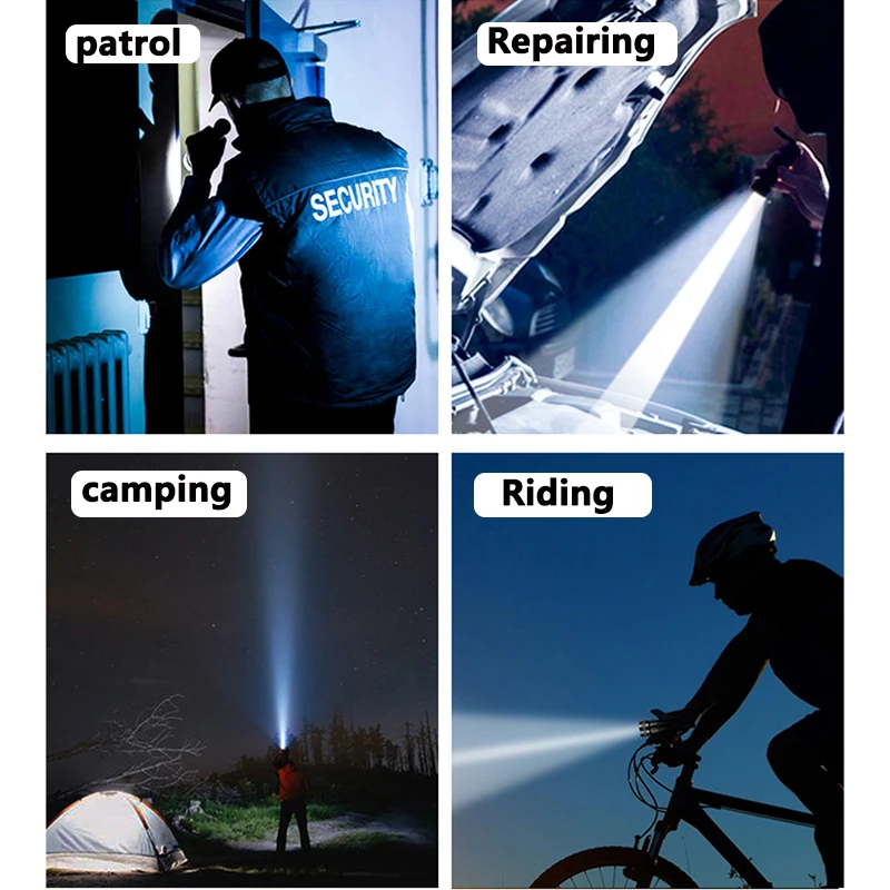 YB007 XHP70 супер мощный светодиодный фонарик XM-L2 тактический фонарь USB