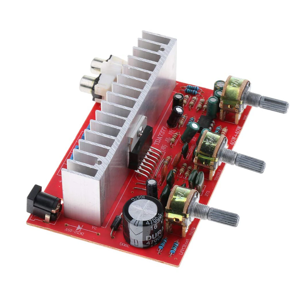 

Модуль высокой мощности для дома 40 Вт + 40 Вт DC12V-15V "сделай сам" двухканальный музыкальный сабвуфер для автомобиля для динамика TDA7377 аудио стер...
