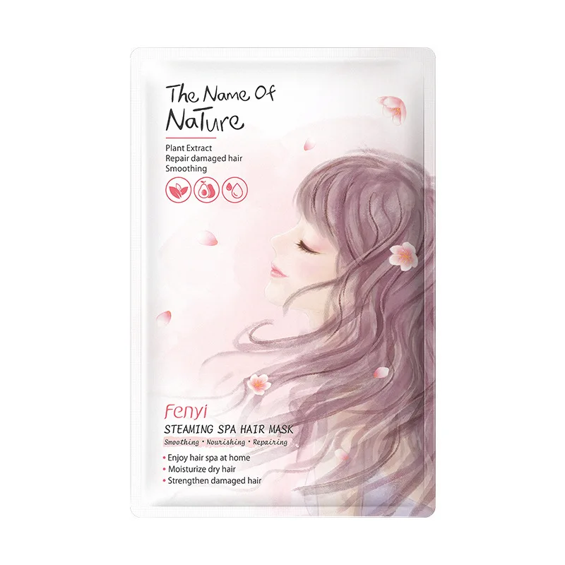 

1Pcs No Steaming Hair Mask Repairs Damage Soft Keratin Hair Scalp Treatment Nourishing Hair Mask Cap Hair Care 35g