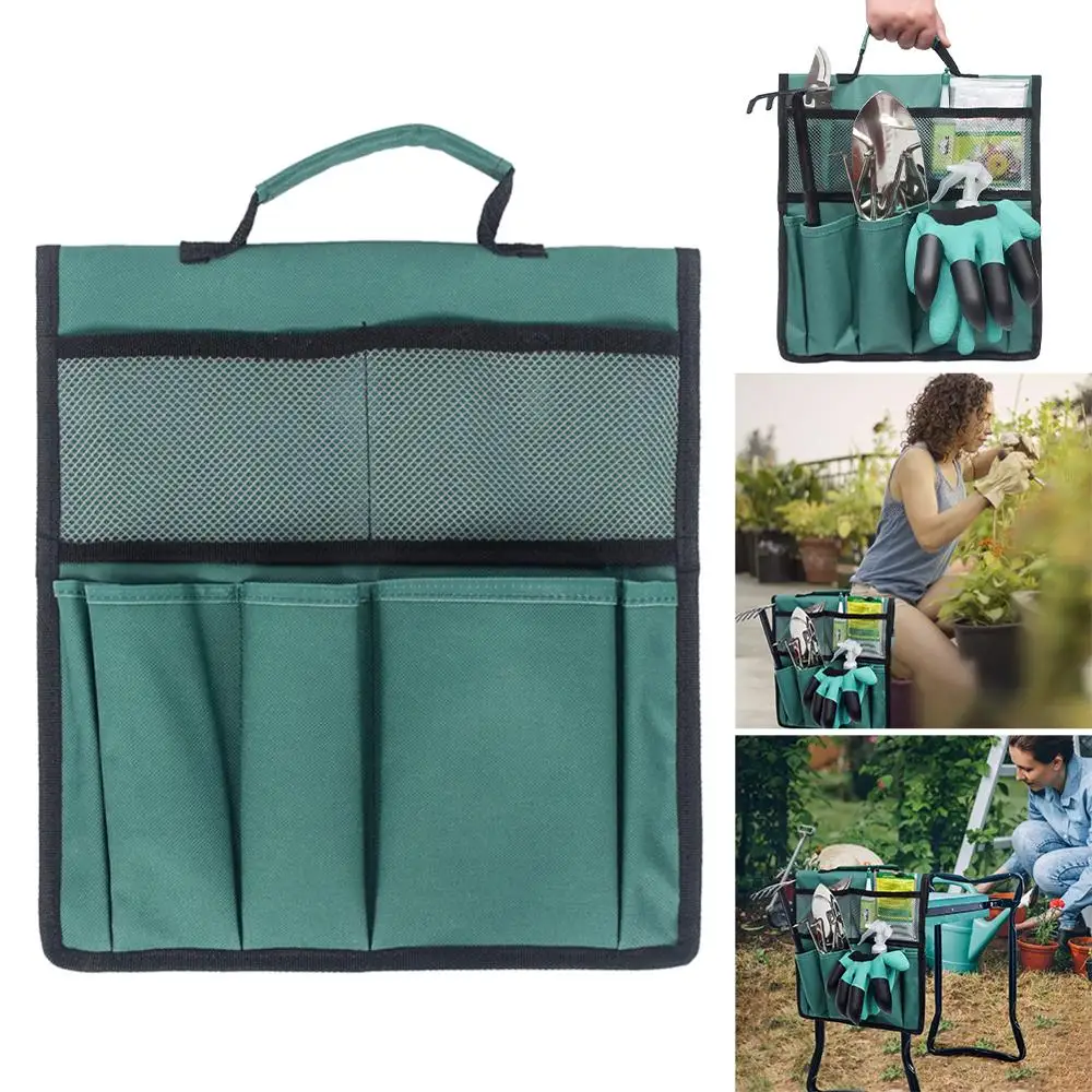 

Garden Kneeler and Seat Folding Stainless Steel Garden Stool with Tool Bag EVA Kneeling Pad Gardening Gifts Supply Tool Shipping