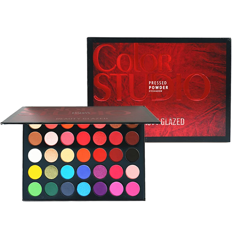 Beauty Glazed матовые мерцающие большие тени для век палитра стойких нюдовых