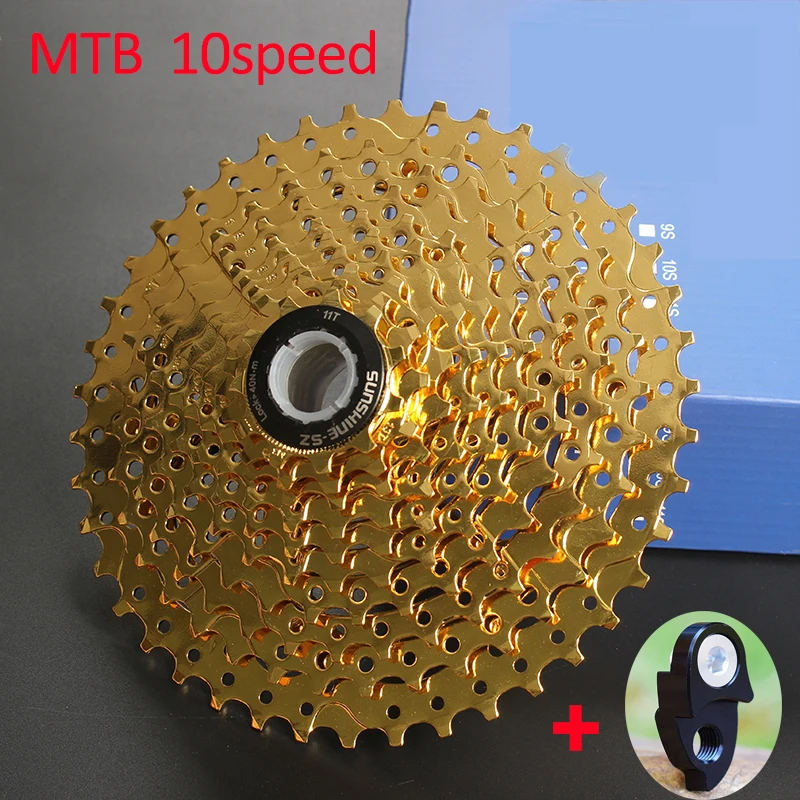 

Sunshine 11-36T/42T 10 Speed Steel Hollow Gold MTB Bike Cassette 10S Cycling Freewheel Mountain Bike Components