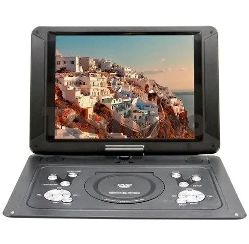 Портативный DVD-плеер Eplutus EP-1403T c цифровым тюнером DVB-T2 15'' TFT - LCD экран
