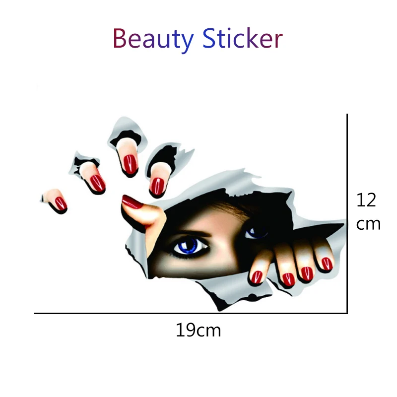 Автомобильные 3D наклейки Atreus с глазами для Subaru Forester XV Toyota Corolla Avensis RAV4 Забавный