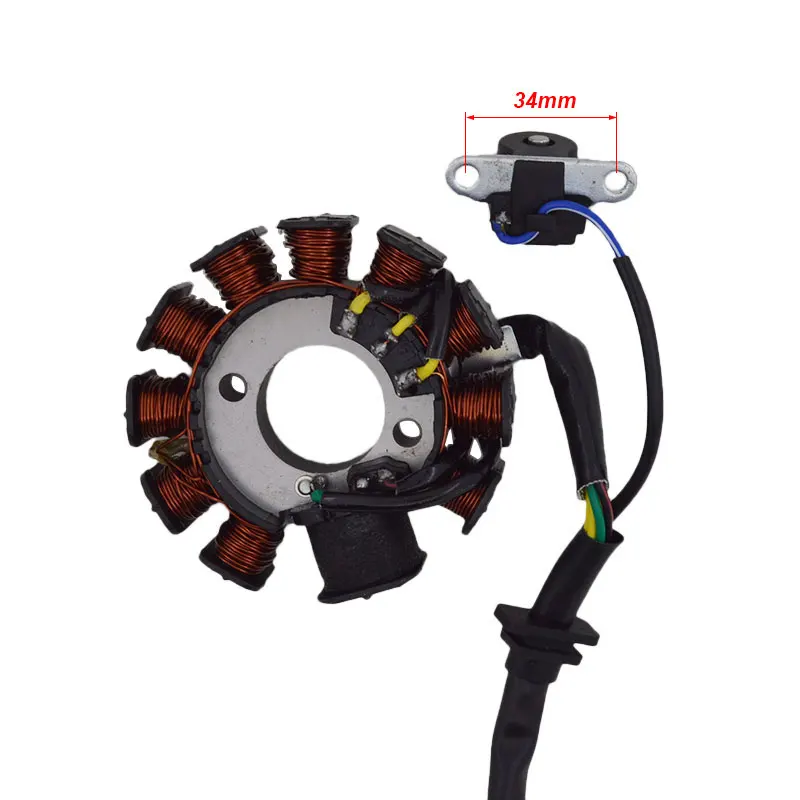 Новый мотоцикл 11 полюсов полная волна переменный ток для GY6-125 GY6 125 150 152QMI 157QMJ