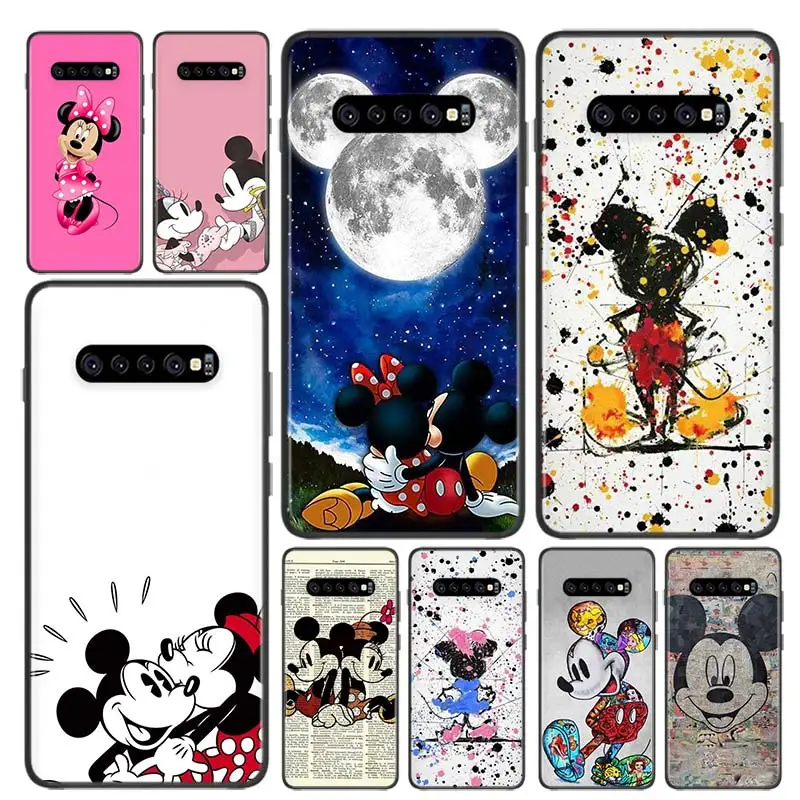 

Cute Mickey Minnie Love For OPPO Realme GT Neo 2 Q3 C21Y C11 C21 C20 V15 X7 Q2 i V3 V5 X50 X3 X2 Black SIlicone Phone Case