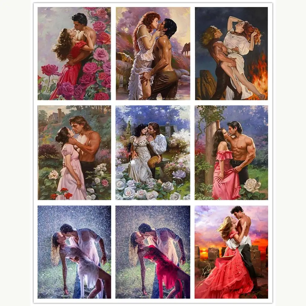 5D алмазная картина полная дрель квадратная/круглая фантазия пара Романтика