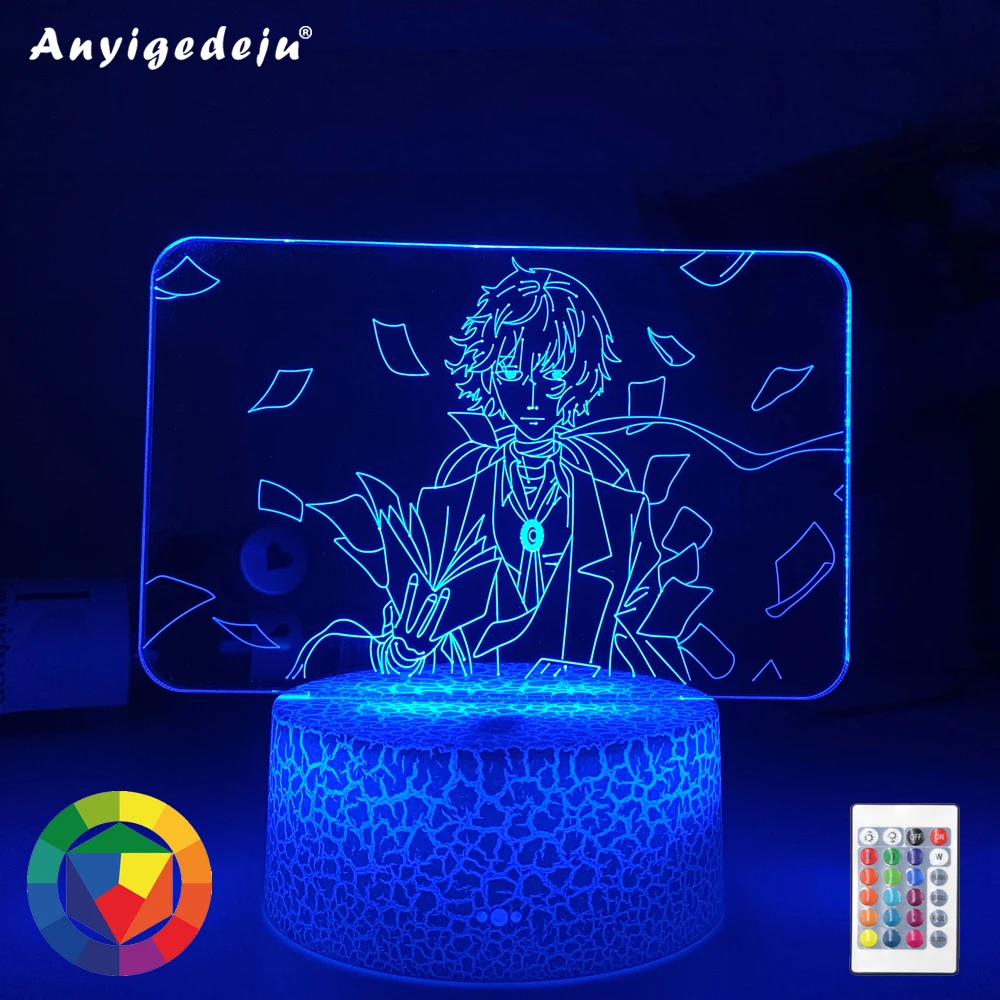 

Bungo Stray Dogs Osamu Dazai Lamp for Room Decor Friend Birthday Gift Gadget Nakahara Chuya Night Light Anime Neon Lights Dazai