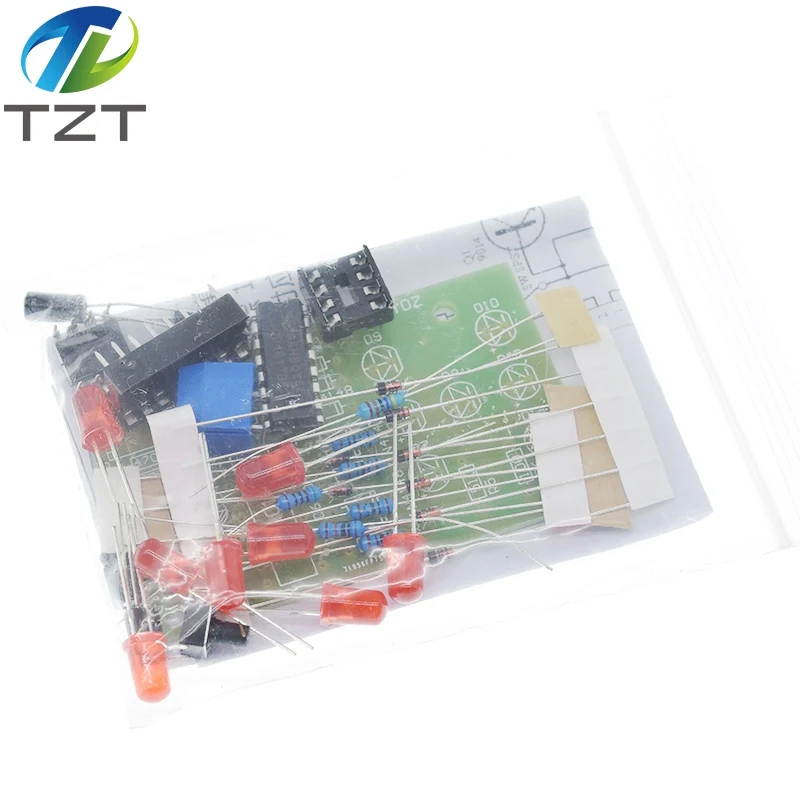 Электронные игральные кости NE555 светодиодный модуль CD4017 набор сделай сам 5 мм