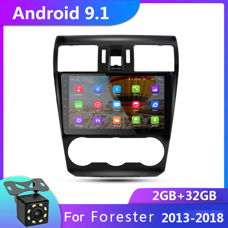 Автомагнитола с GPS Навигатором 9 &quotAndroid 1 для Subaru Forester XV WRX 2013 2018 2 din Гб + 32