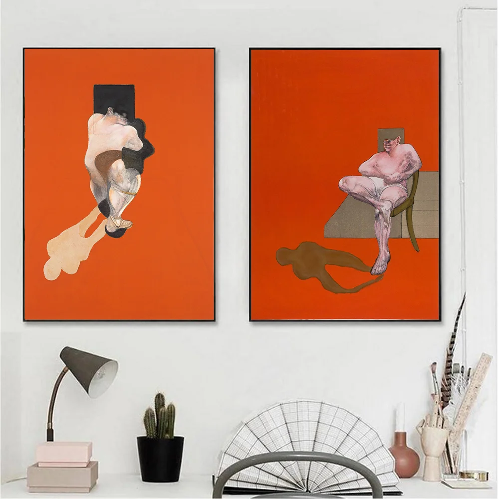 

Francis Bacon Famous Artist Abstract Character Canvas Painting Poster and Print for Living Room Decor Wall Art