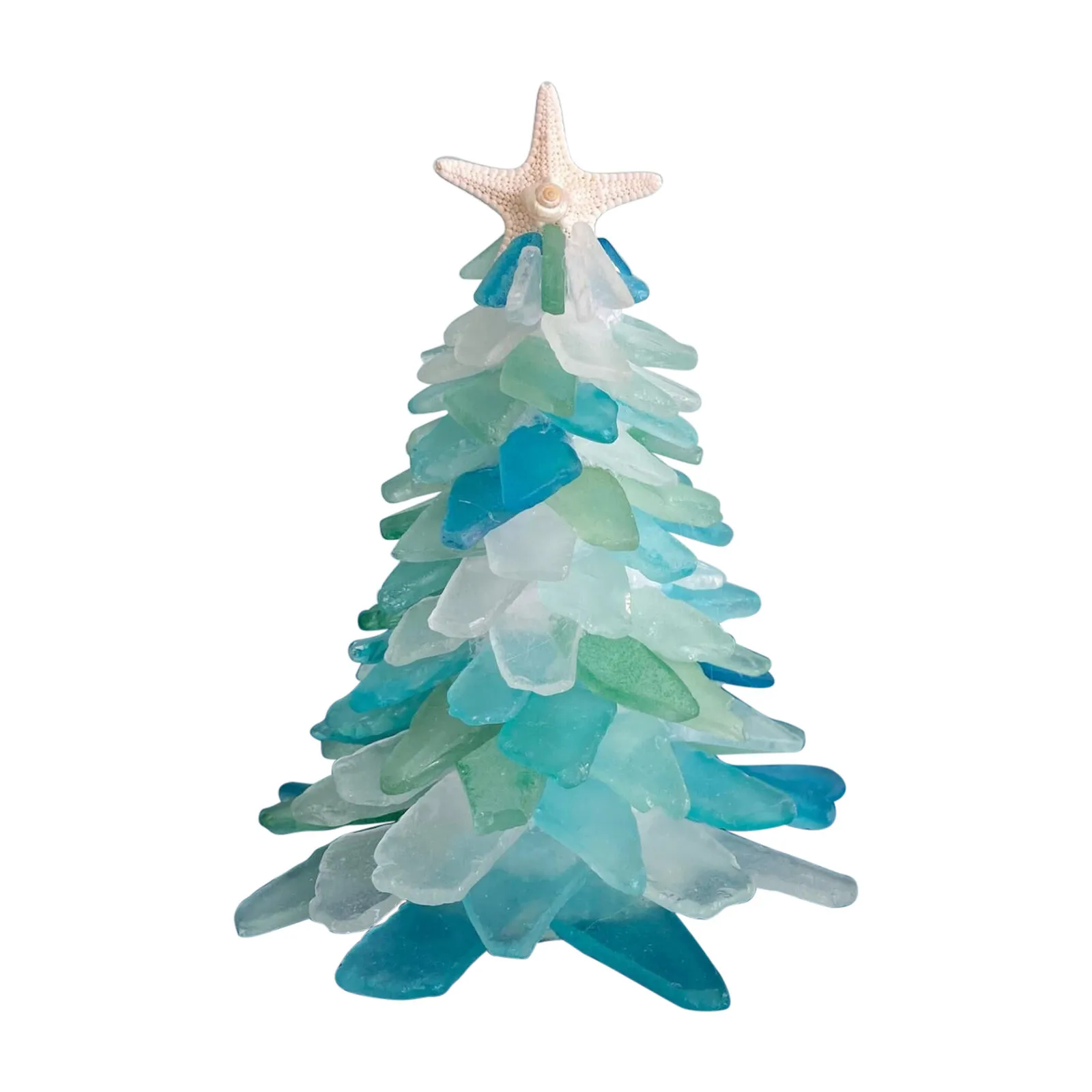 

Fast Delivery! Beautiful Green Christmas Tree Creative Unique Christmas Decoration Sea Beach Resin Christmas Tree Home Decor