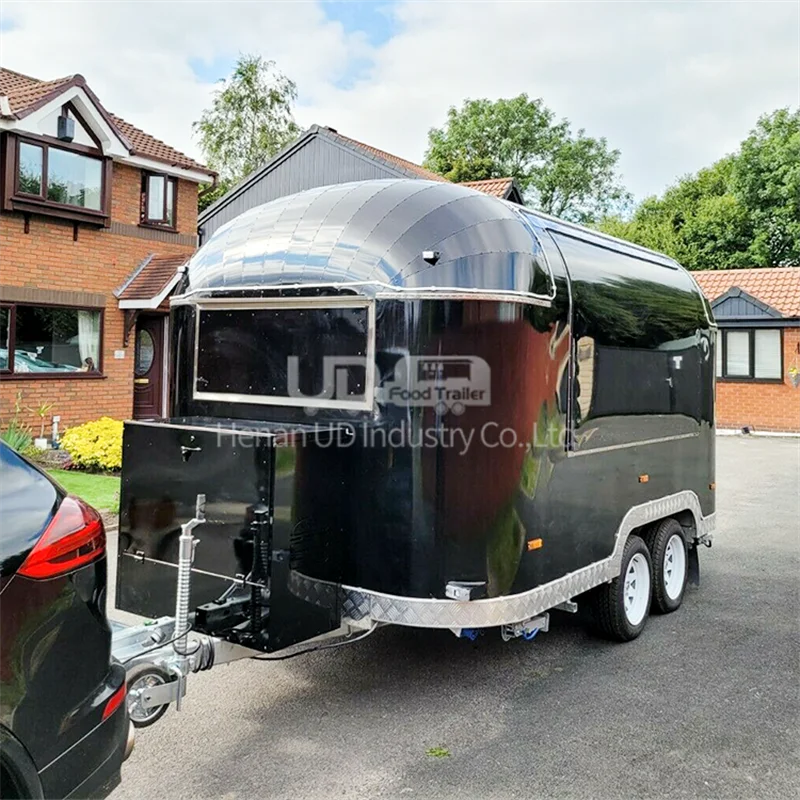 UD CE утвержденный полуприцеп 4-колесный грузовик для еды дешевый трейлер