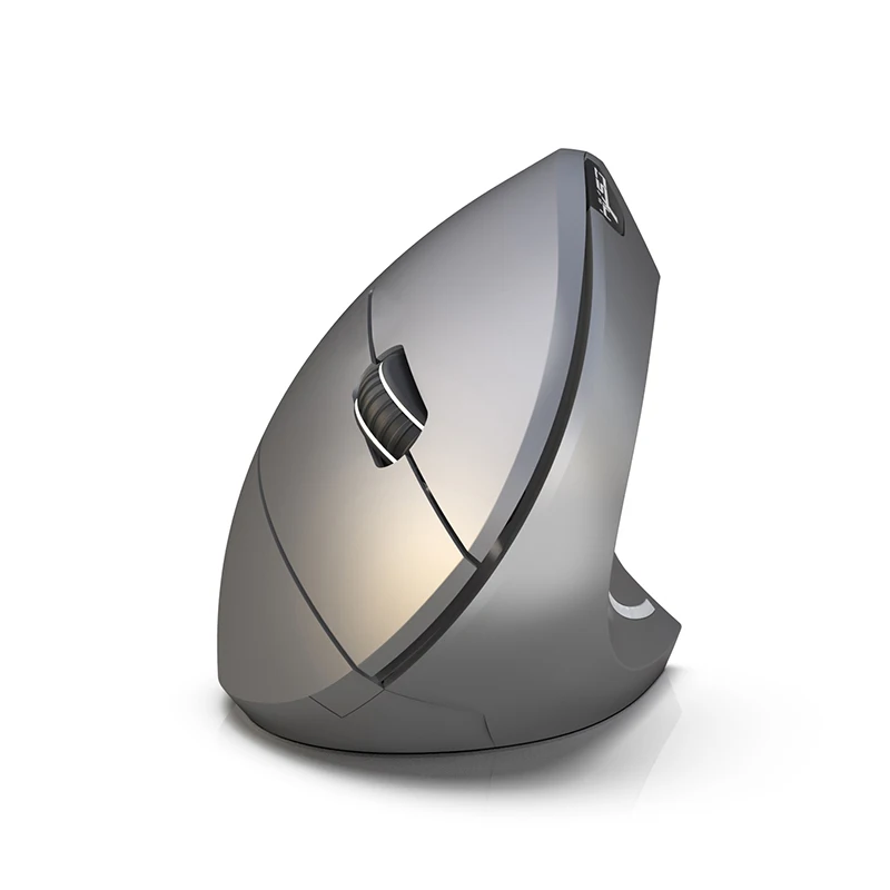 Топ Беспроводная игровая мышь Bluetooth 3,0 мышь 3 регулируемые dpi 800 1600 2400 6 кнопок перезаряжаемая эргономичная Вертикальная мышь - Цвет: Gray