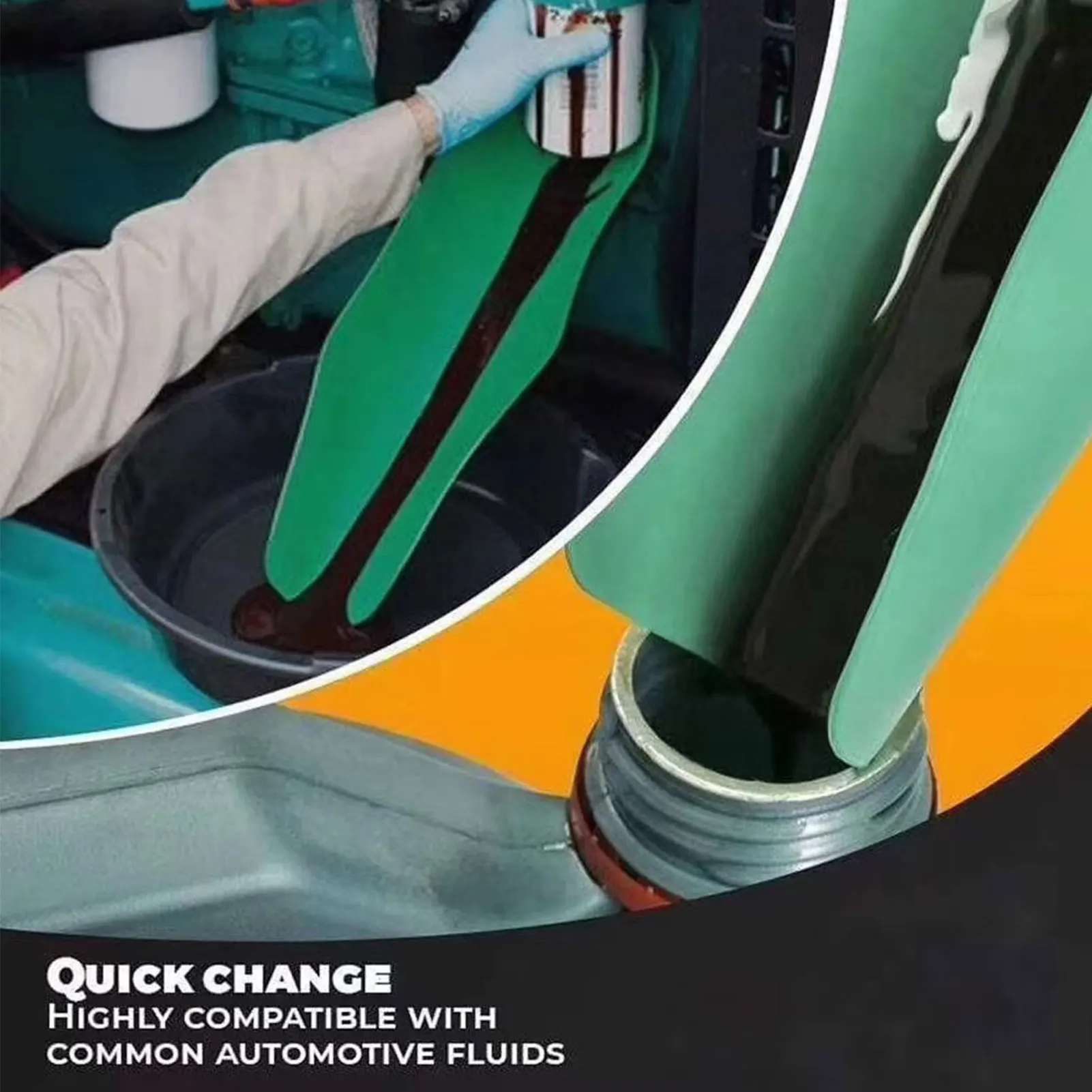 

Car Refueling Reshape funnel Practical Engine Liquid Longer Guide Tool Diverting Easy Clean Tractor Flexible Oil Draining Funnel