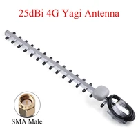 4g lte 25dbi antenna 791 2690mhz outdoor wireless yagi antenna sma male for router booster amplifier modem 1 5m4 92ft
