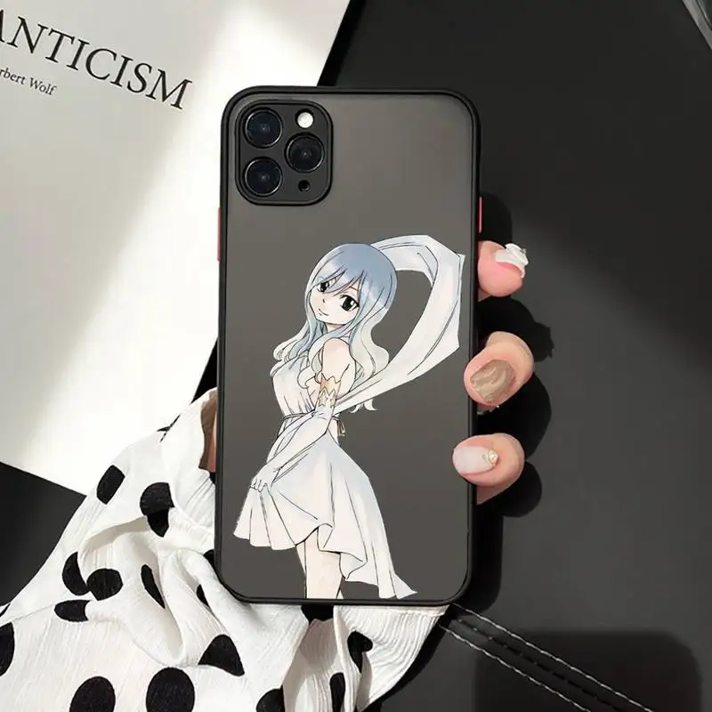 

Fairy Tail anime manga luxury Phone Cases shell matte transparent For iphone 7 8 11 12 plus mini x xs xr pro max cover