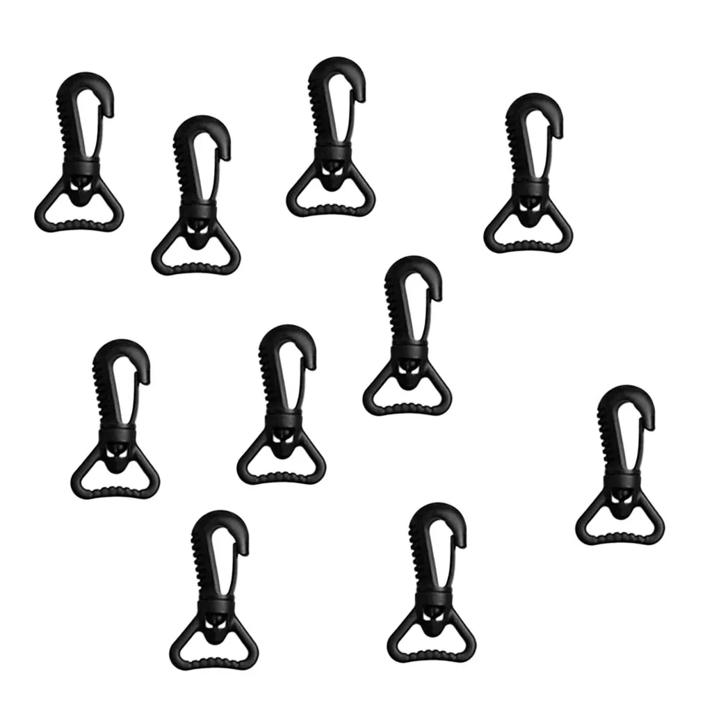 10 шт. дайвинг погружение Пластик поворотный пружинная защёлка крюк клипса