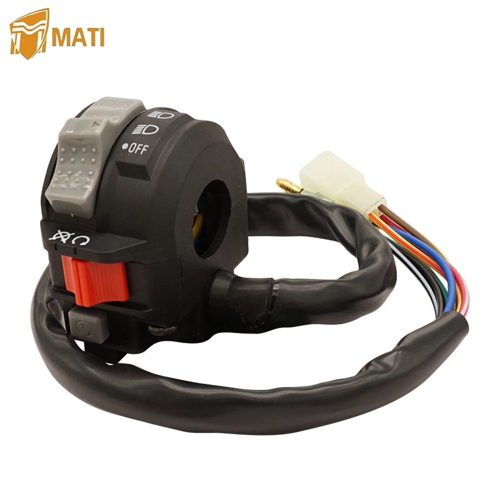 Левый переключатель на руль Управление запуском двигателя фара для Yamaha ATV Timberwolf