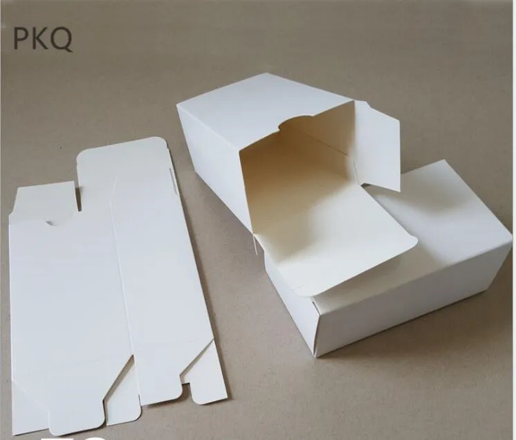 50 шт в наборе маленький белый крафт Бумага картонная коробка большой Эфирное