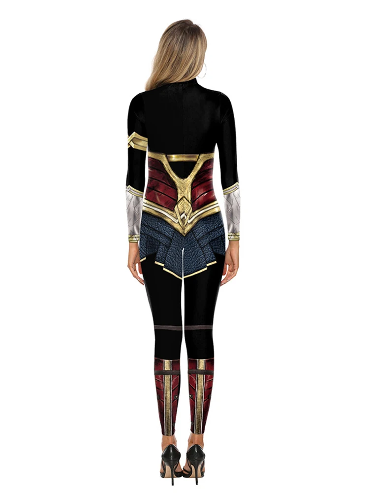 diana costumes women superhero jumpsuits halloween costume for women sexy tights diana cosplay carnival disfraz mujer free global shipping