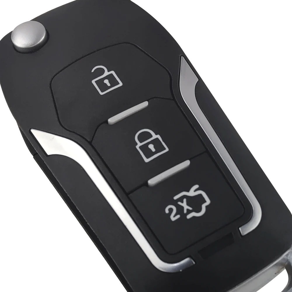 OkeyTech для Ford Focus Fiesta Kuga ESCAPE Mondeo изменение 3 кнопки флип складной автомобиль оболочка для Smart ключа Fob FO21 HU101