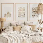 Настенная Картина на холсте с принтом ракушек и пляжа