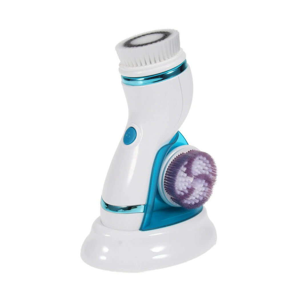 

Skin Care Gentle Exfoliating Blackhead Removal Electric Waterproof Handheld 4 In 1 Body Facial Cleansing Brush Masssage Portable