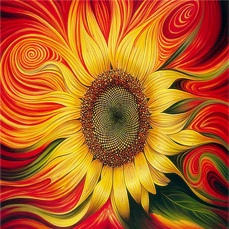 Алмазная вышивка мозаика Подсолнух Полный Кристалл алмазная Вышивка крестом