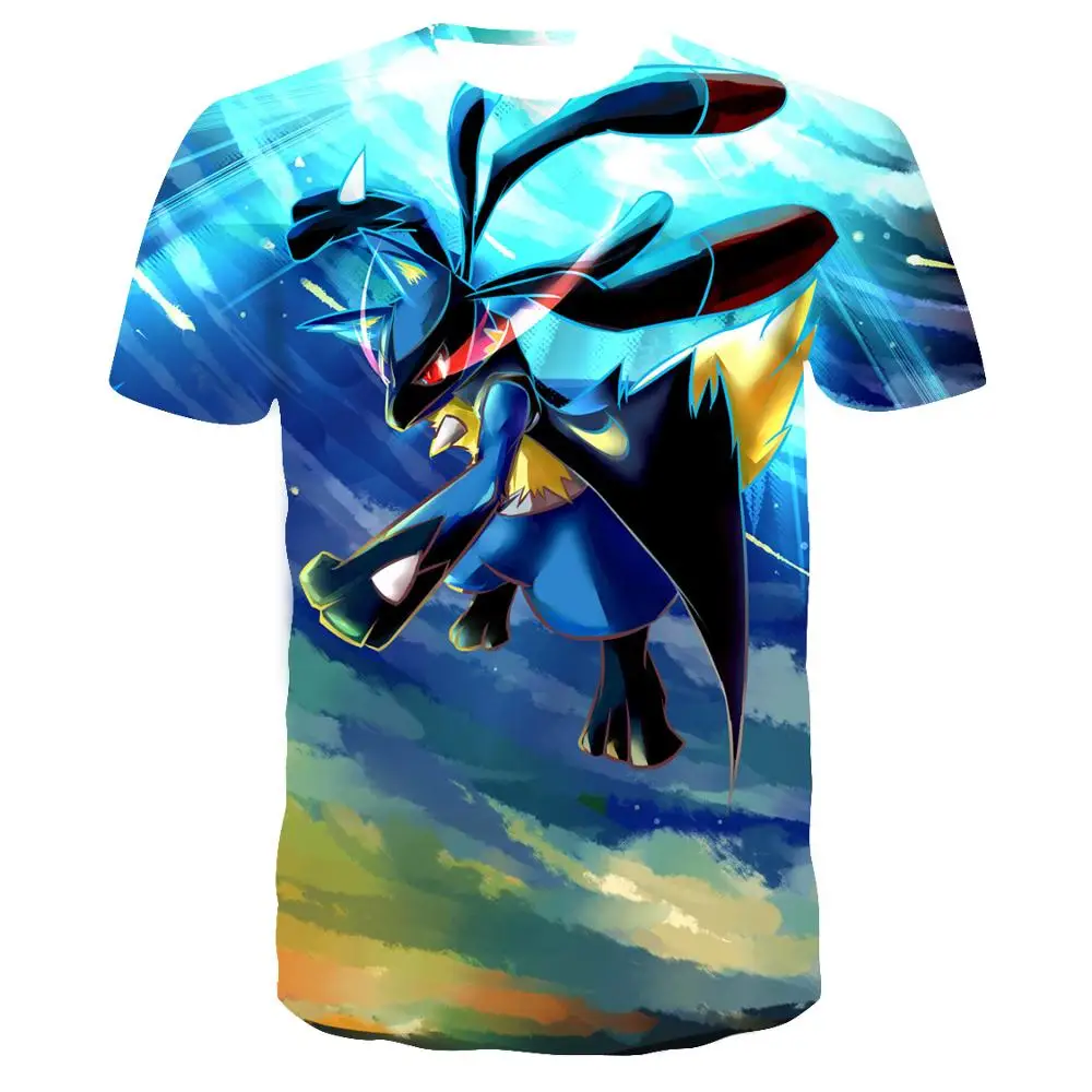 3D Покемон Пикачу футболка для мужчин и женщин футболки модные повседневные