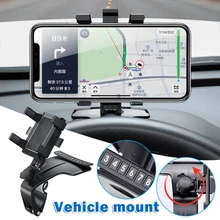 Car Phone Mount 1200 Degree Rotation Dashboard Cell Phone Holder with Phone Number Stickers for Car Holders Stands Bracket