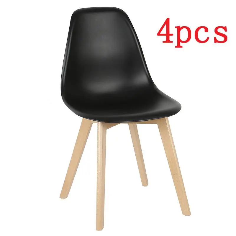 

4pcs Dining Chair Stool Group Frankfurt White / Wooden Legs Y863 White Dining Chairs Room Furniture Dining Room Furniture HWC