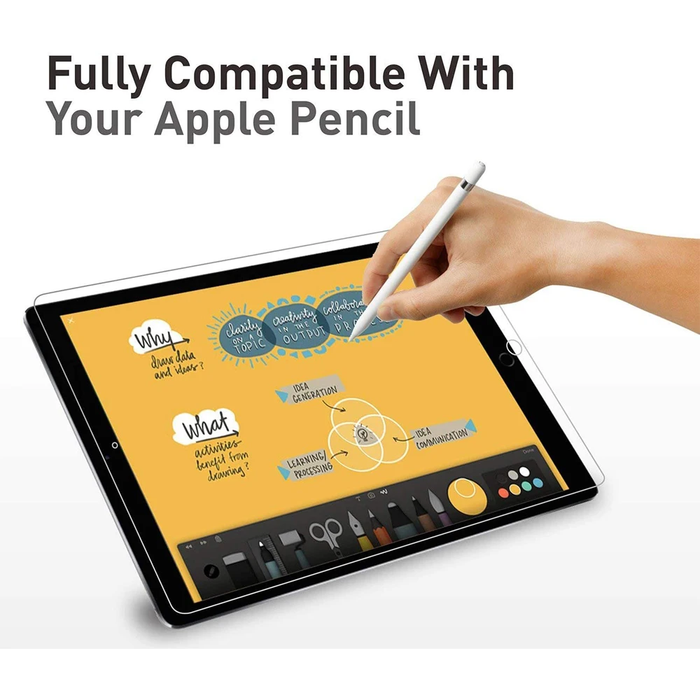 Для 2019 2020 iPad 10 2 Pro 11 Air 3 10.5 Защита экрана из закаленного стекла для 9 7 4 5 6 8th Mini |