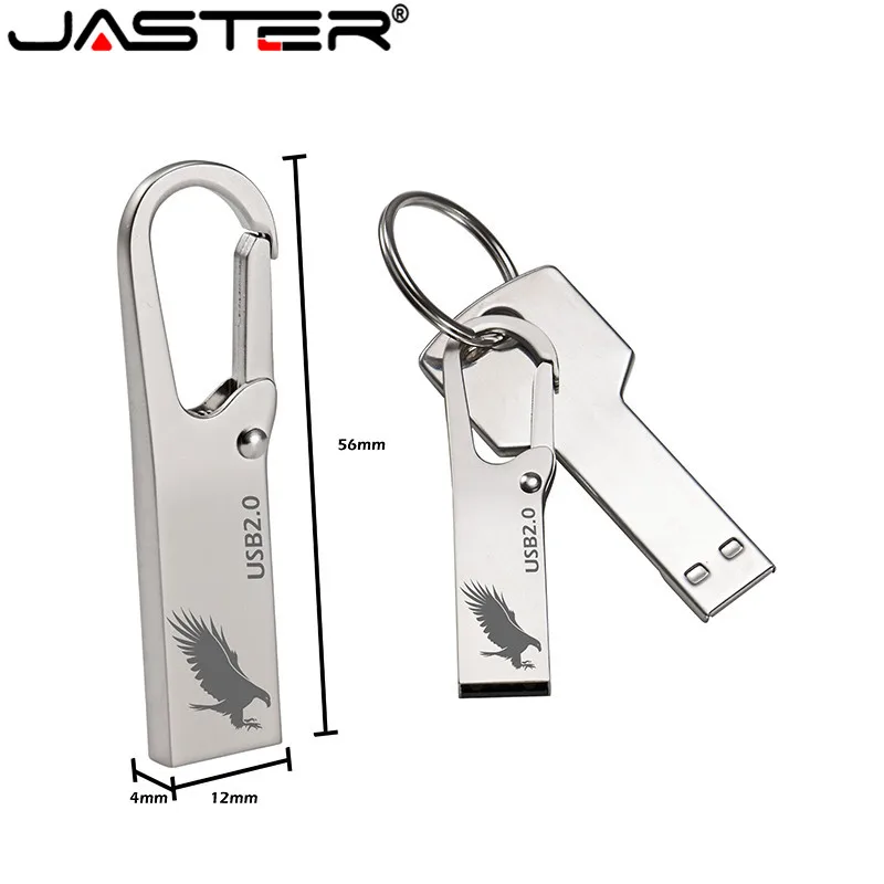 JASTER (1 бесплатный логотип) металлический USB флеш накопитель 64 ГБ 16 4 Гб 32 карта