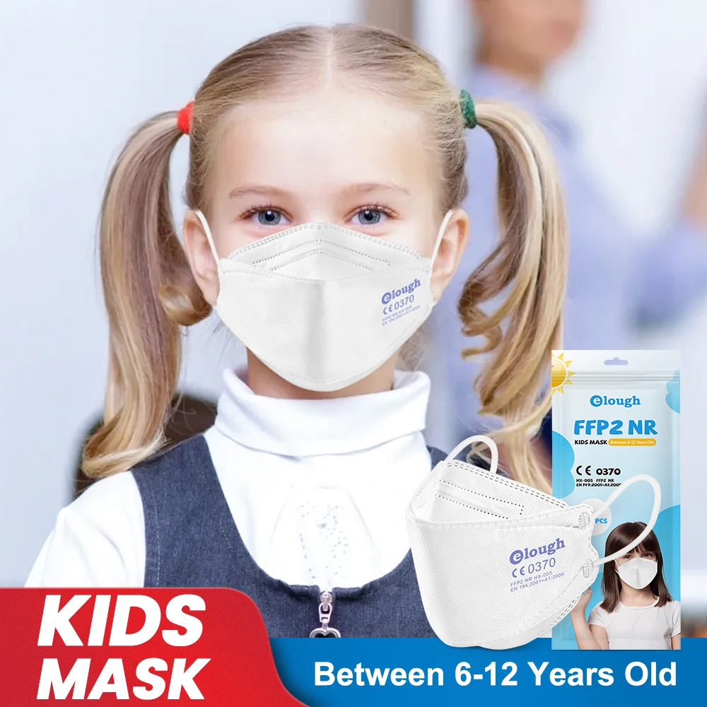

10-100pcs kn95 children's masks approved ffp2mask kids korean fish mask child black mascarillas fpp2 niño resuable fpp2 infantil