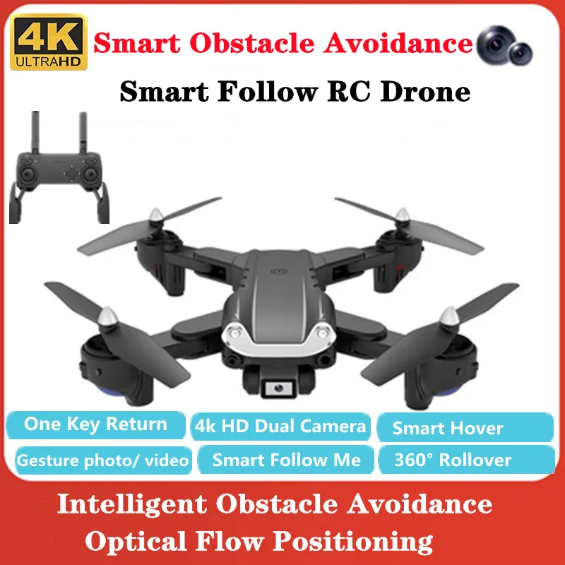 

360° Rollover Intelligent Obstacle Avoidance RC Drone150M Optical Flow positioning 4K Smart Follow Remote Control Quadcopter Toy