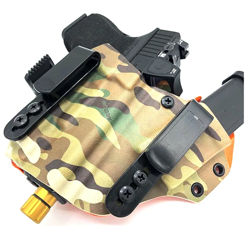 Зажимы для ремня Kydex зажим IWB & OWB кожаный гибридный кобура легкая зажим-крючок |