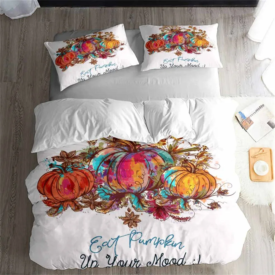 

3d-комплект постельного белья HELENGILI, пододеяльник с принтом на Хэллоуин, Комплект постельного белья с наволочкой, детской кроватью