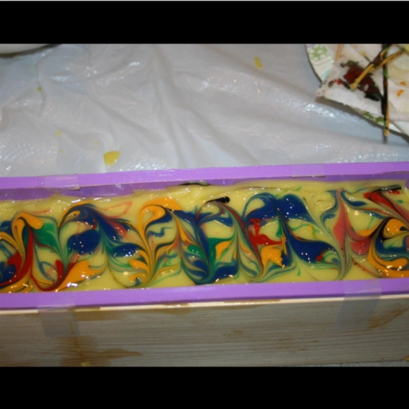 

2021 Rectangular Soap Mold Silicone Flexible Loaf Mould With Wood Box For Homemade Cold Process 900g/1200g