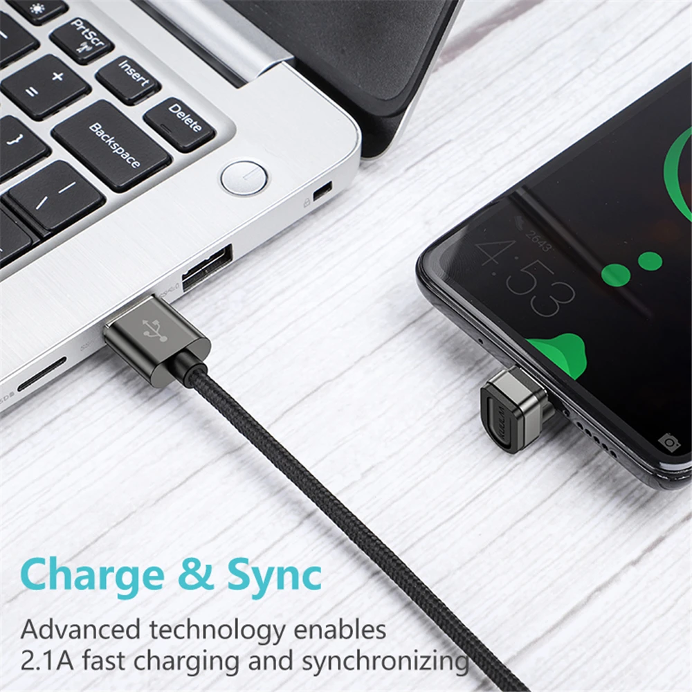 Кабель USB Type-C для быстрой зарядки Xiaomi mi Samsung S8 S9 S10 180 градусов USB-C USB-шнур а