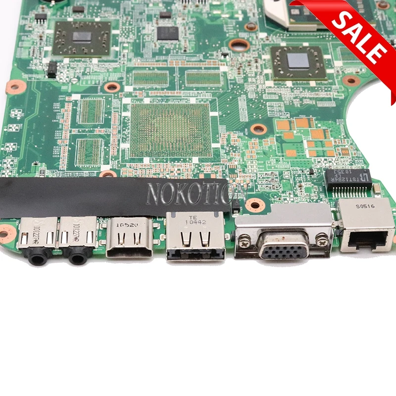 NOKOTION материнская плата для ноутбука Toshiba Satellite L655D L650D A000079130 DA0BL7MB6E0 материнская плата DDR3 разъем s1 Бесплатный процессор